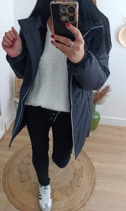 Softy - Parka fourrée noire _ S M L ou XL