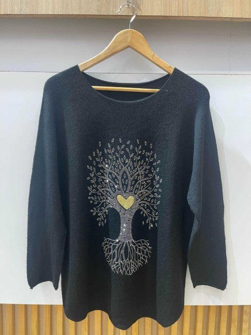Pull Arbre de vie 3 coloris,  jusqu'au 42