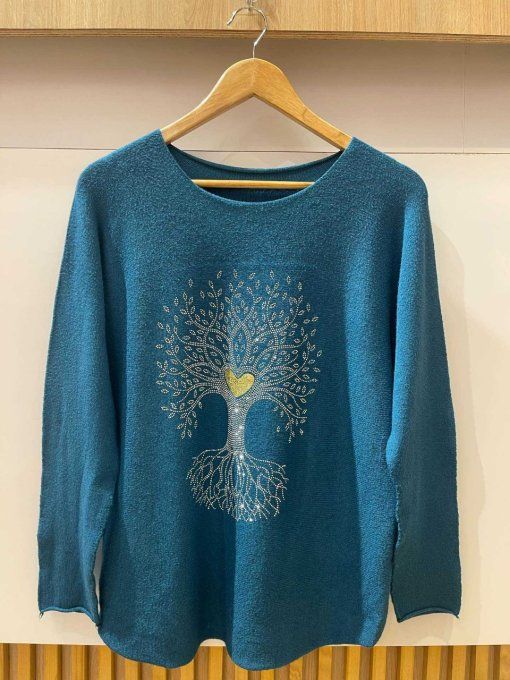 Pull Arbre de vie 3 coloris,  jusqu'au 42