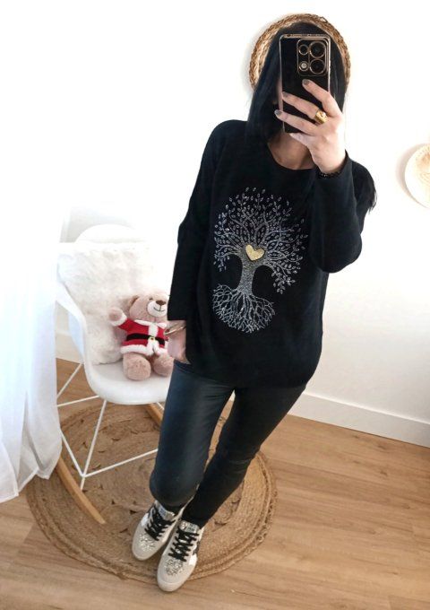 Pull Arbre de vie 3 coloris,  jusqu'au 42