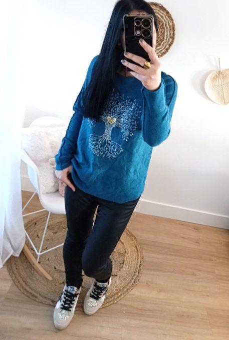 Pull Arbre de vie 3 coloris,  jusqu'au 42