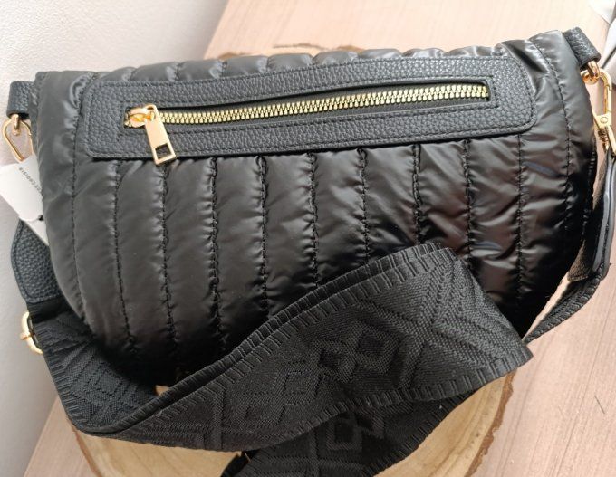 Sac banane doudoune noir 