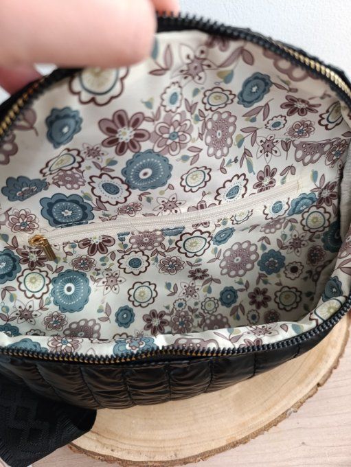 Sac banane doudoune noir 