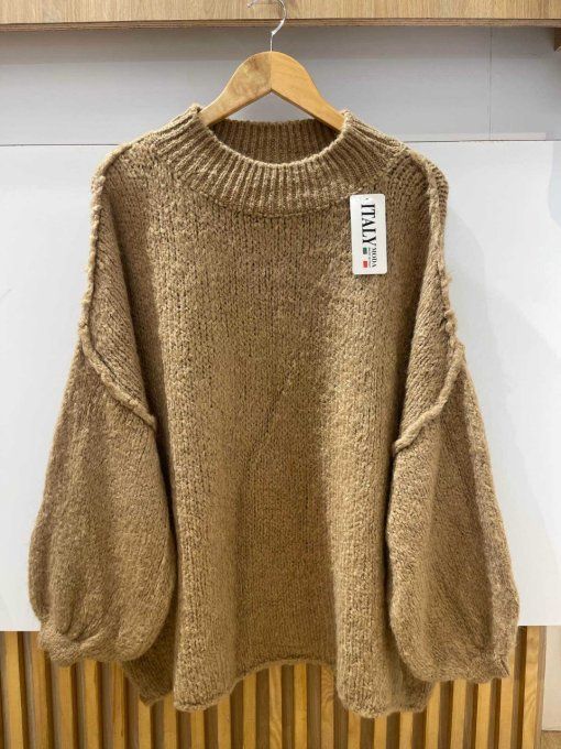 Pull tendance coutures oversize jusqu'au 46 