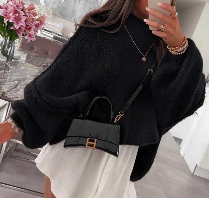 Pull tendance coutures oversize jusqu'au 46 