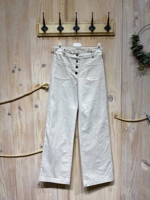 Pantalon beige tendance 34 36 petit 38 