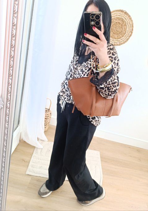 Joli sac esprit Polene camel m