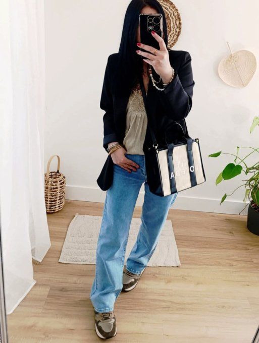 Jean tendance coupe wide leg du 36 au 44