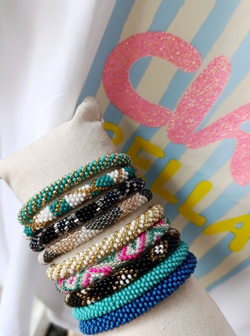 Bracelets népalais tendances - 9 modèles proposées - Fabrication artisanale 