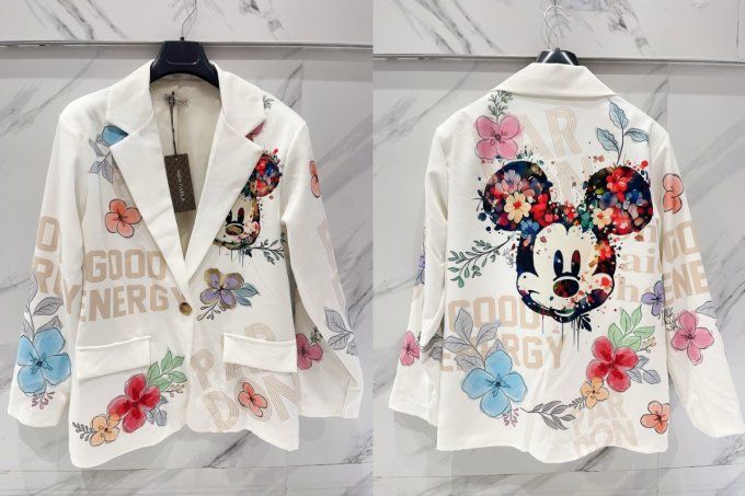 Blazer fun Mickey ou Snoopy taille unique 38 au 42