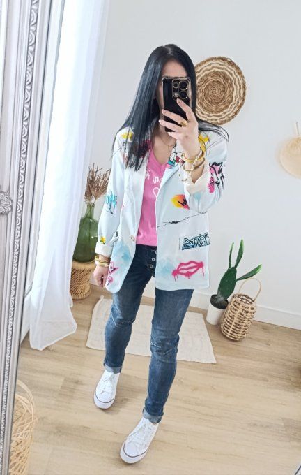 Blazer fun Mickey ou Snoopy taille unique 38 au 42