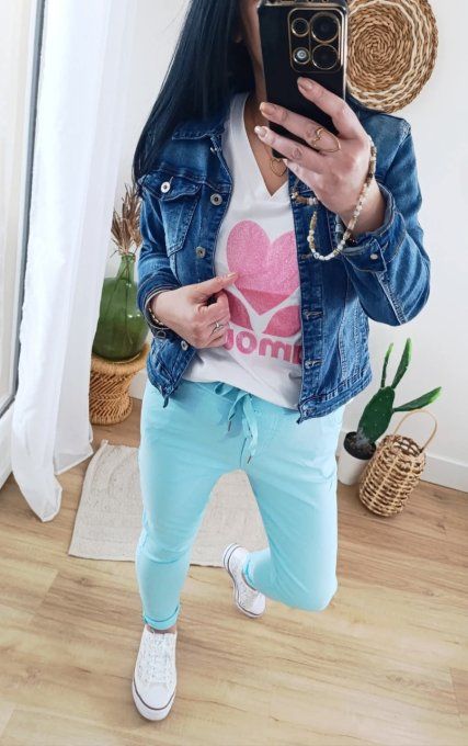 Pantalon magique étoile fesse droite, divers coloris , taille unique jusqu'au bon 42 extensible - Co