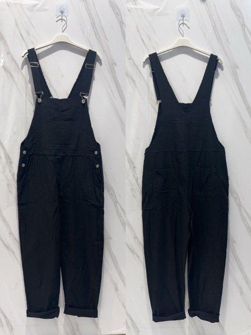 Salopette noire taille unique pour 38 40 42