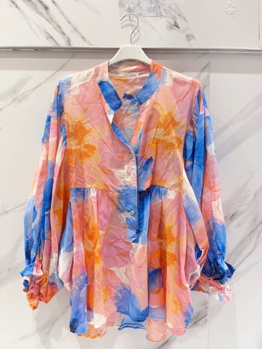 Blouse colorée taille unique jusqu'au 44 