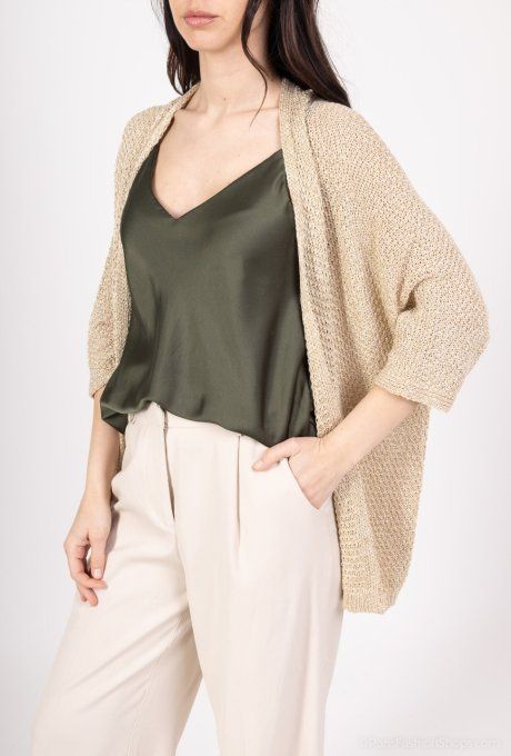 Gilet lurex taille unique jusqu'au 44 46 