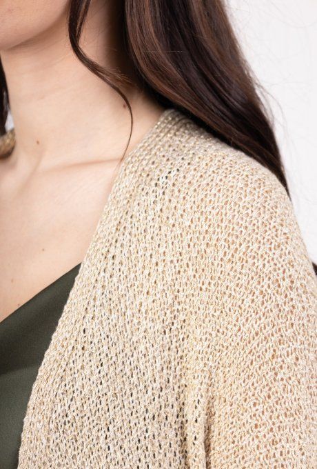 Gilet lurex long taille unique jusqu'au 44 46  