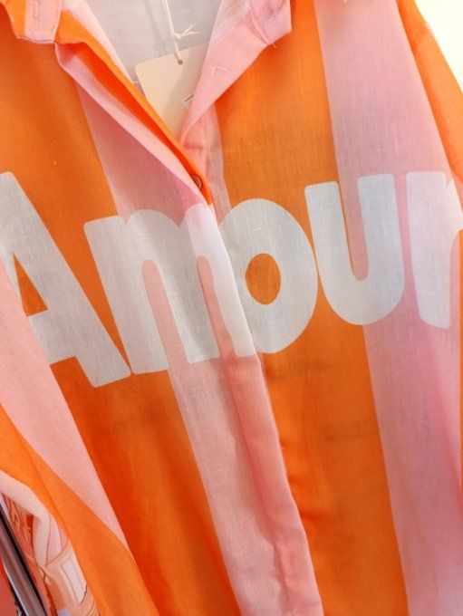 Chemisier imprimé avec Lin  jusqu'au 44 , 3 variantes 