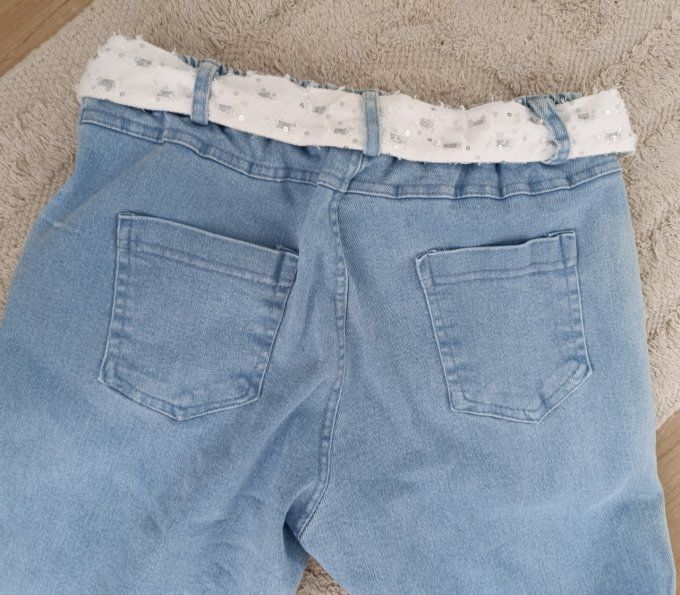 Pantalon coupe Jog en jean véritable t.u 34 36 38 40