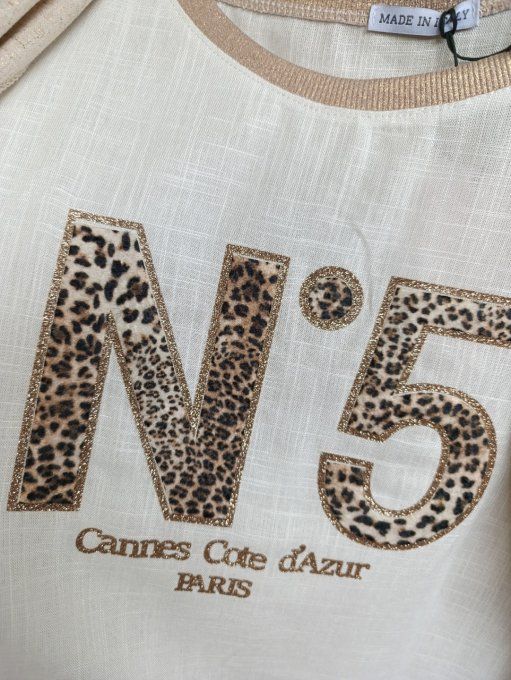 Top en lin numéro 5 Cannes côte d'azur jusqu'au 44