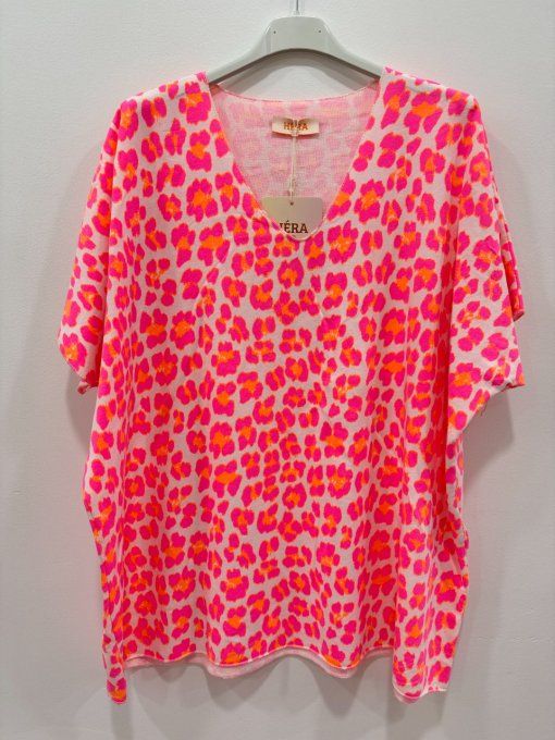 Top fluo léopard 2 variantes t.u jusqu'au 44 46
