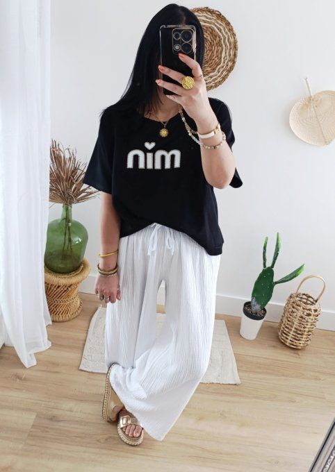 Pantalon en gaze de coton idéal pour 40 42 44