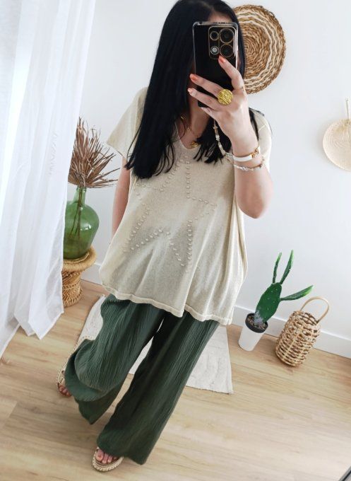 Pantalon en gaze de coton idéal pour 40 42 44
