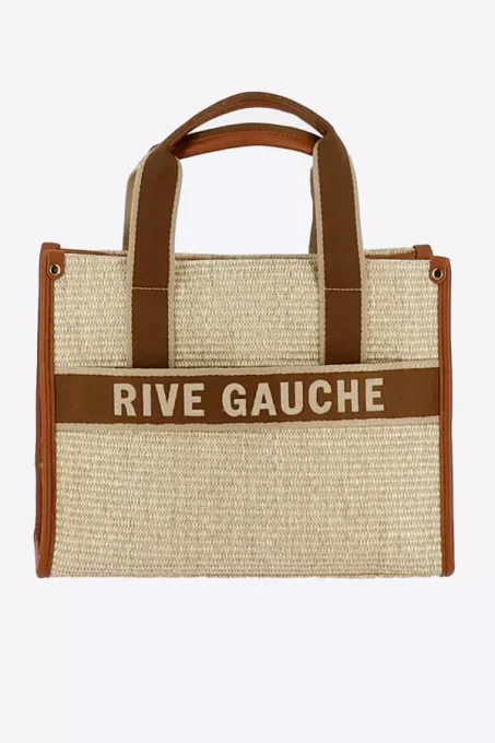 Sac dupe inscription Rive gauche camel ou noir 