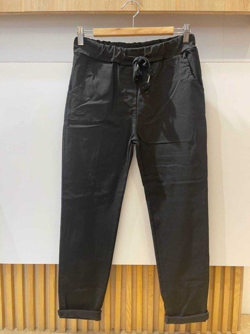 Pantalon magique " pantajog " ,  le basique, Noir  - Taille unique 34 au 40 