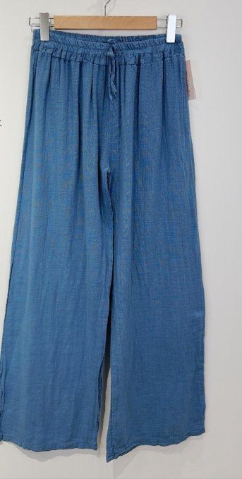 Pantalon uni en coton 3 coloris - T.U jusqu'au 42 44