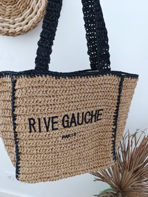 Grand Sac rive gauche raphia Nouvelle collection 