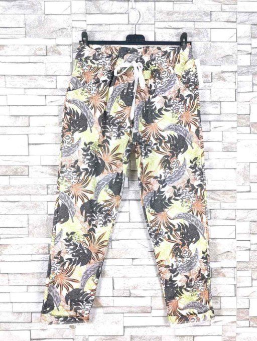Pantalon magique fleuri 2 variantes jusqu'au 42 taille unique