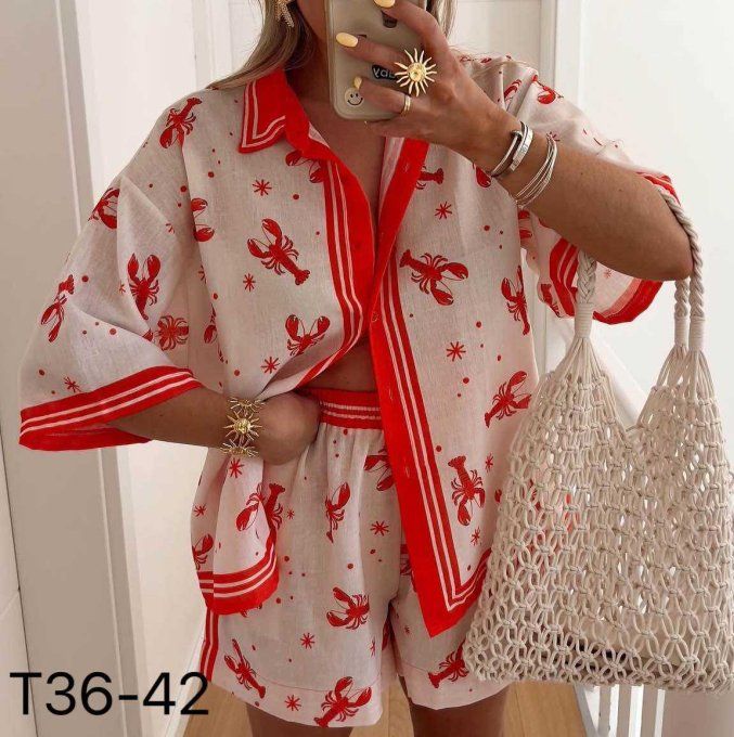 Chemise homards t.u jusqu'au 42 