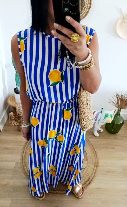 Ensemble citrons ? top et jupe t.u 34/40
