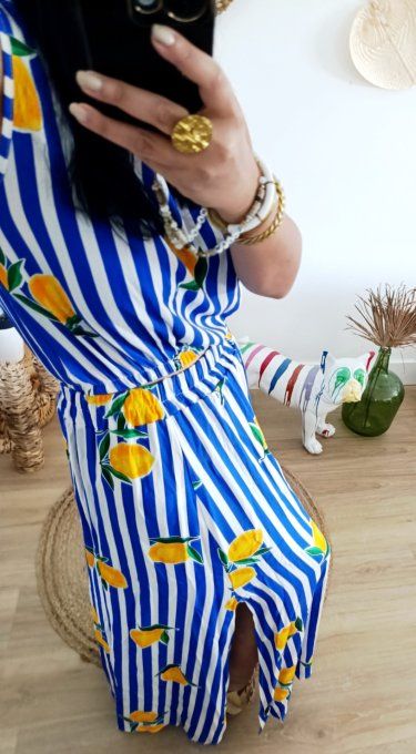 Ensemble citrons ? top et jupe t.u 34/40