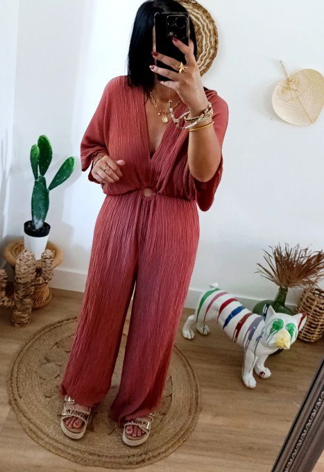 Combipantalon Minorque terracotta ou marron t.u 36/40