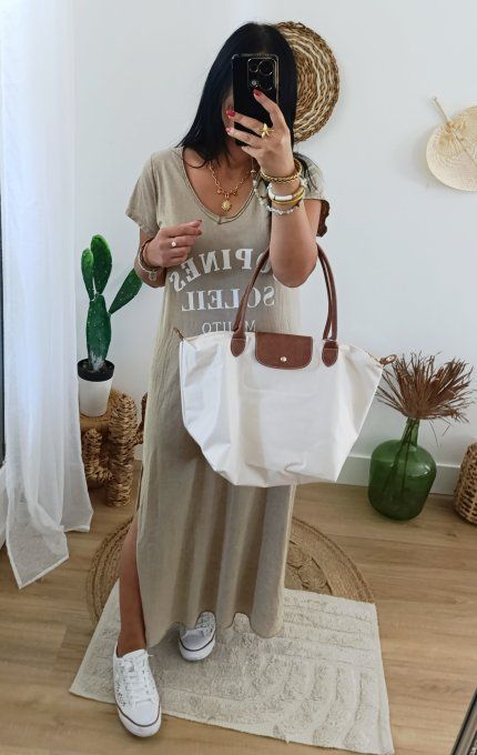 Robe longue tee shirt Copines soleil mojito t.u 36/42