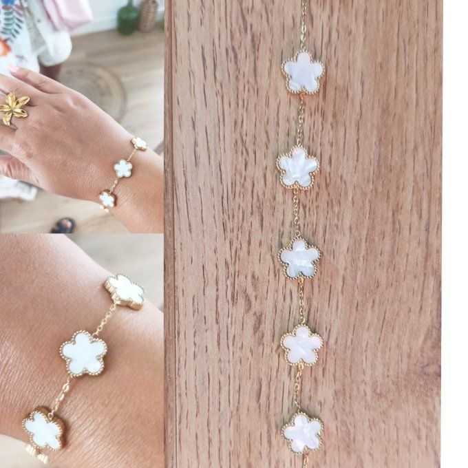 Bracelet trèfles esprit van cleef & arpels