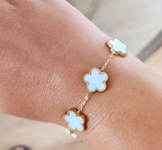 Bracelet trèfles esprit van cleef & arpels