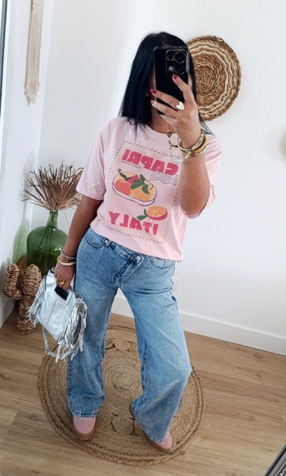 Jean inspi Zara détail original : taille asymétrique , XS au Xl