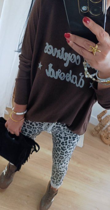 Pull inscription les copines d'abord jusqu'au 46