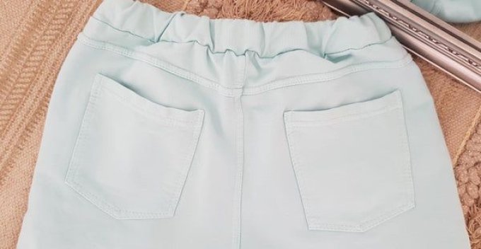 Jog coton avec liseré Bleu ou Beige t. Unique jusqu'au  42 