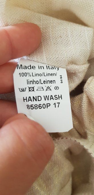Short en lin couleur or taille unique 38 40 42 petit 44 - Copie