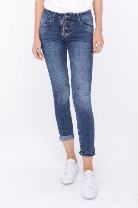 Jean Melly and co BLEU coupe slim - XS AU XL
