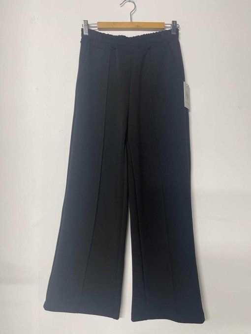 Pantalon tendance  coupe évasé  pli devant Noir ou Camel, taille unique 36 au 42
